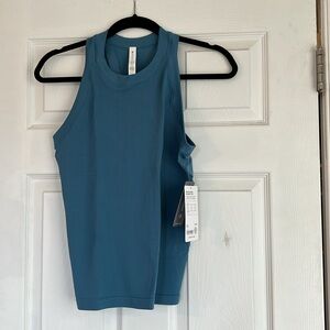 Athleta Renew Seamless Racerback Tank Skylark Blue New